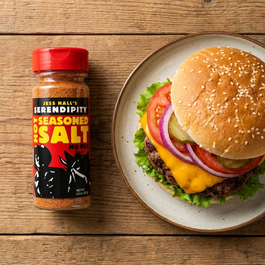 Jess Hall’s Serendipity No MSG Hot Seasoned Salt – 6.6 oz (New Size)