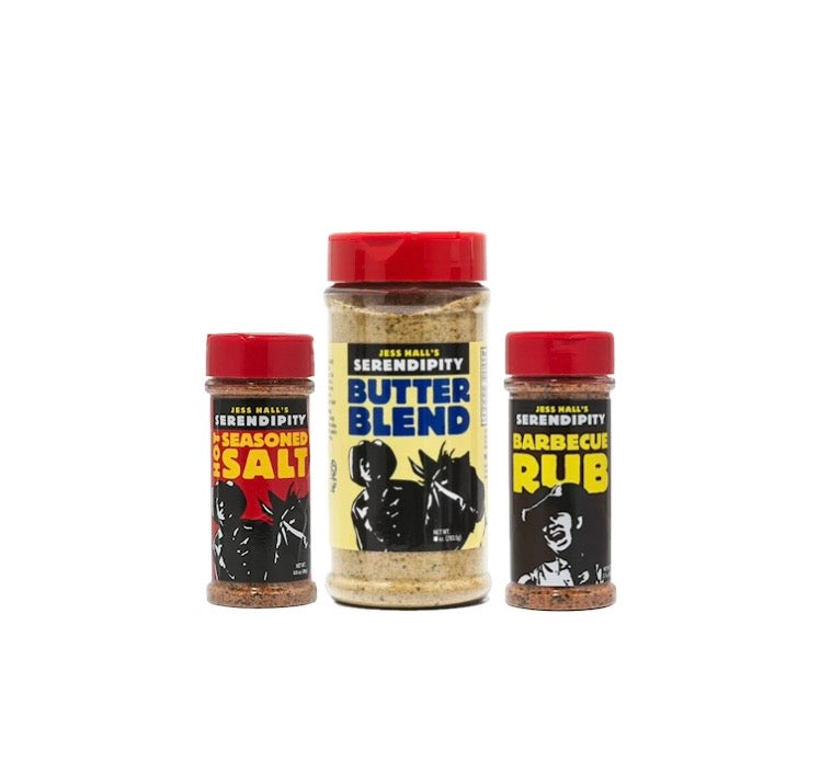 Jess Hall’s Serendipity 3 Pack - Butter Blend , Hot & Barbecue Blend